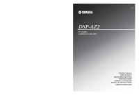 Yamaha DSPAZ-2 - Owners Manual 
